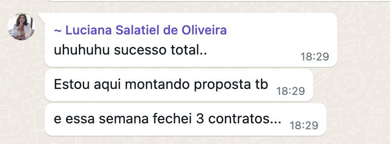 Depoimento real de uma consultora formada pela JV