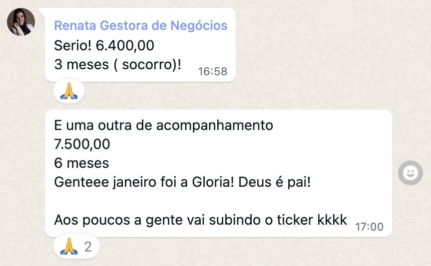 Depoimento real de uma consultora formada pela JV