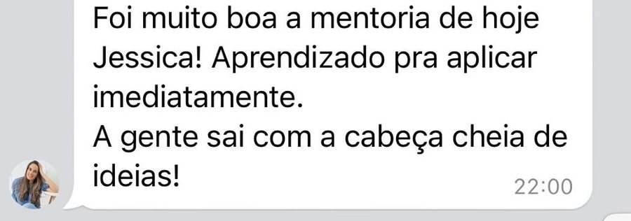 Depoimento real de uma consultora formada pela JV