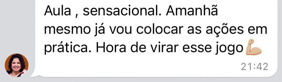 Depoimento real de uma consultora formada pela JV
