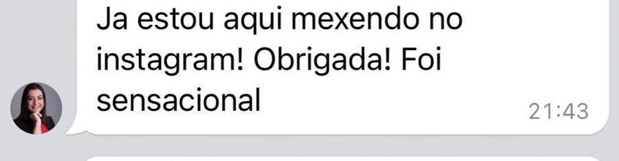 Depoimento real de uma consultora formada pela JV